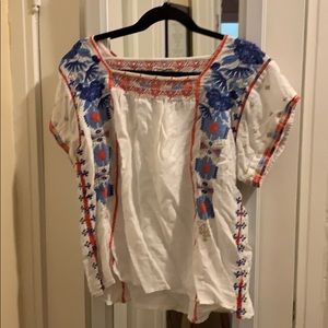 Johnny Was Embroidered Top